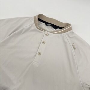 UNRL Condor Polo 3-Button Golf Shirt Mens Small Ribbed Short Sleeve Blade Collar